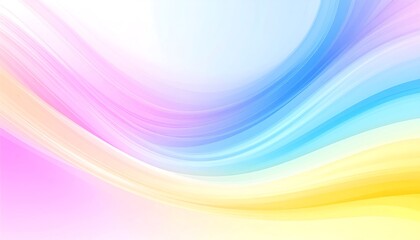 Abstract design with soft, flowing curves and pastel hues.