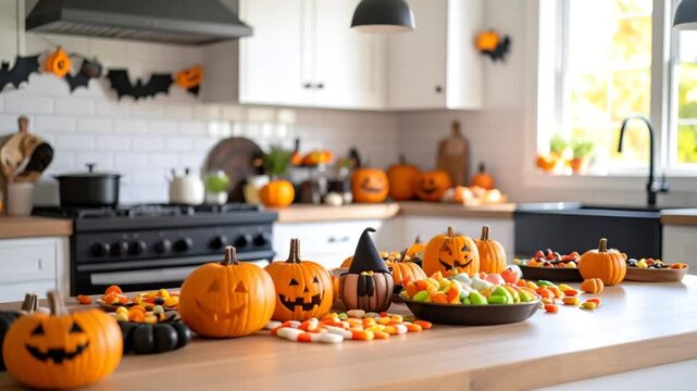 Halloween kitchen decor