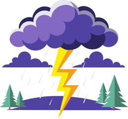 thunder storm icon