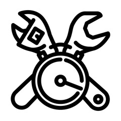 quick assembly line icon vector illustration