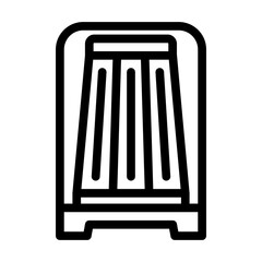 built filter line icon vector illustration