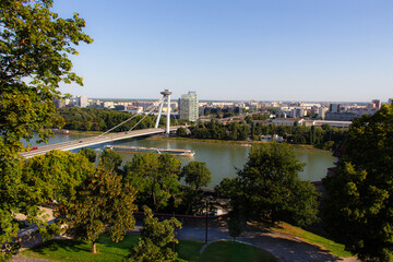 Ship on the Danube River in Bratislava