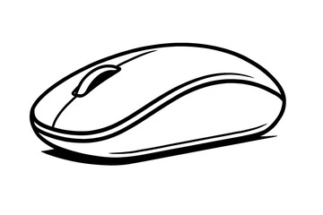 The Digital Navigator: A Vector Illustration of a Computer Mouse, Symbolizing Technology, Control, and the Interface to the Digital World