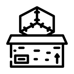 pre assembled line icon vector illustration