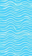 Abstract wavy blue and white pattern