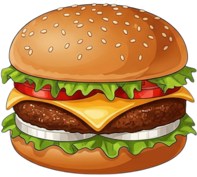 Fast Food Combo Illustration