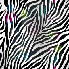 iridescent zebra stripes trendy animal print for fashion design