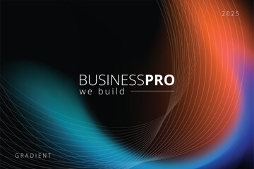 2026, Trendy and modern gradient fluid wave background.