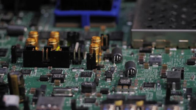Close up view of a modern computer server. modern cloud computing and supercomputer technology concept.