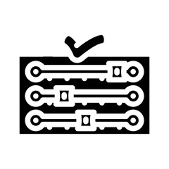 fast setup glyph icon vector illustration