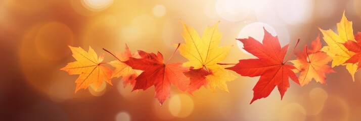Obraz premium Autumn maple leaves background