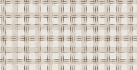 Beige plaid background vector illustration.	