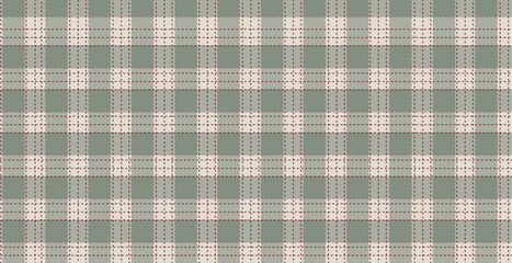 Green plaid background vector illustration.