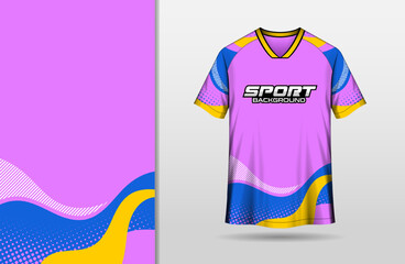 Wavy colorful background for sports jersey design