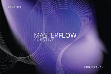 2026, Trendy and modern gradient fluid wave background.