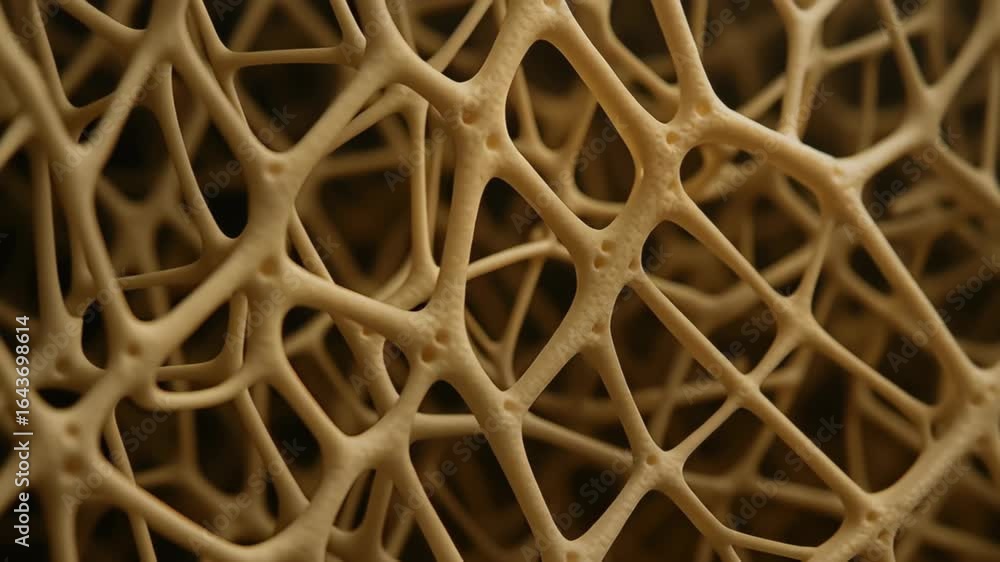 Aufkleber bone structure bio engineering innovation with intricate porous network creating organic natural str