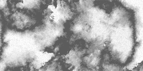 Abstract Black and white watercolor texture featuring organic cloud. Ink diffusion or storm clouds, with a natural, painterly feel. Moody, atmospheric effect backgrounds, overlays, or weather