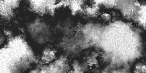 Abstract Black and white watercolor texture featuring organic cloud. Ink diffusion or storm clouds, with a natural, painterly feel. Moody, atmospheric effect backgrounds, overlays, or weather