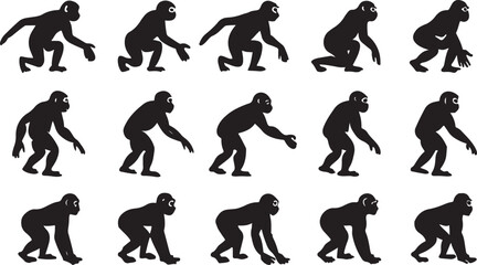 silhouettes of children