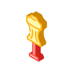 custom fit isometric icon vector illustration