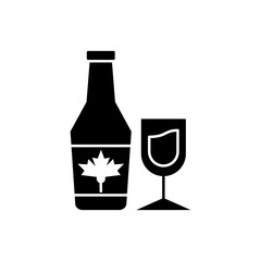The icon depicts a bottle of drink and a glass.