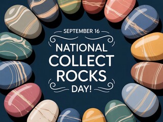 Celebrate national collect rocks day on september 16th with a beautiful collection of colorful striped stones