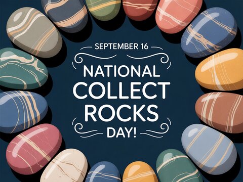 Celebrate national collect rocks day on september 16th with a beautiful collection of colorful striped stones