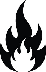 Fototapeta premium Dynamic Vector Symbol of Fire, Graphic Illustration, Bold Design, Creative Environment, Eye-Catching Viewpoint, Abstract Concept