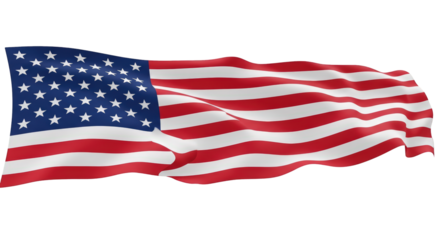 Waving American Flag with Stars and Stripes 19 America USA United States red white blue patriotism national symbol freedom liberty