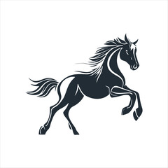 horse silhouette vector