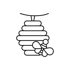 the icon depicts a beehive with a bee.