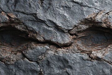 Cracked Stone Texture: A close-up of a cracked stone showcases the intricate textures and natural beauty of a weathered surface. Evoking the raw essence of the earth's embrace.