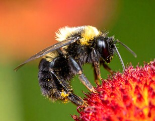 Close-up of bee on flower