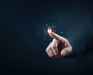 Secure Data Protection Concept with Digital Lock and Finger Touch