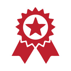 red star label