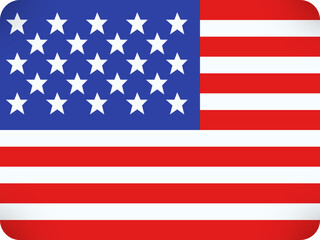 Naklejka premium The american flag with its iconic stars and stripes represents the united states of america and its rich history and values