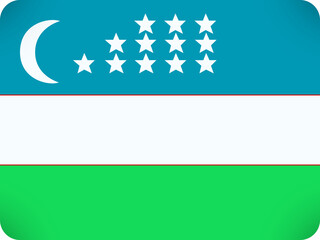 The national flag of uzbekistan a symbol of sovereignty and national identity features a crescent moon and twelve stars on a blue white and green tricolor background