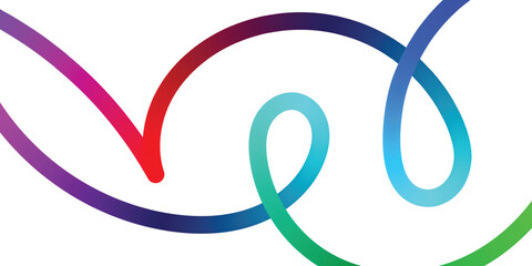 Vibrant Abstract Lines Intertwining on a Black Background. A dynamic image featuring interwoven, colorful lines in various shades of the rainbow against a solid black backdrop.