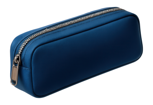 Zippered pencil pouch for stationery storage.