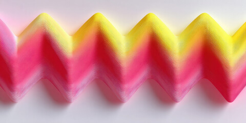 Abstract chevron pattern with minimal gradient, soft pink and yellow, modern texture, high fidelity, creative, vibrant mood