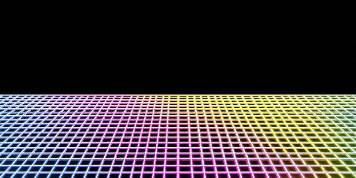 Abstract grid pattern with minimal gradient, soft glow, high fidelity, vibrant colors, modern digital art, futuristic mood