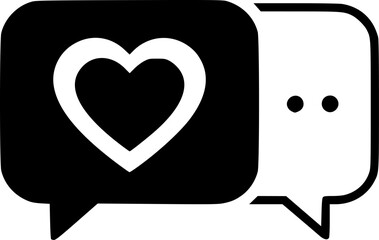 Samaritans Awareness Day Vector – Speech Bubble with Heart