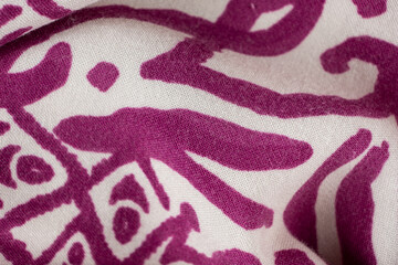 Close-Up of Soft Viscose Textile 100 Percent Macro