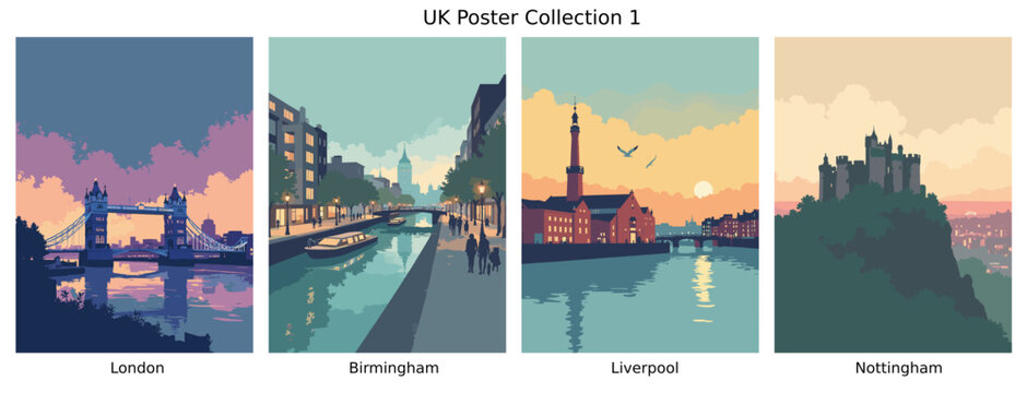 London, Birmingham, Liverpool, Nottingham UK Collection