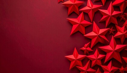 Red stars pattern background