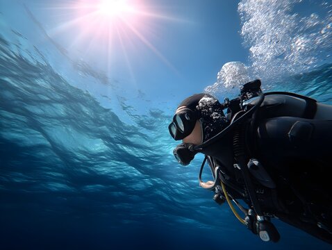 Diving Adventure in the Ocean