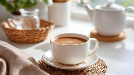 Vintage Modern Coffee on Table