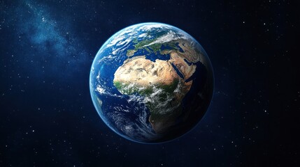 Obraz premium Earth in the vastness of space