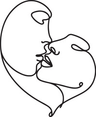 Kiss line art