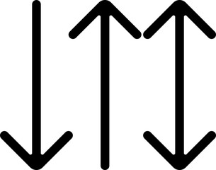 up, down and up-down arrows on a transparent background.